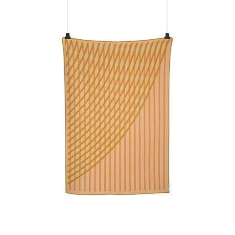 Røros Tweed Bislett Pledd Peach & Pistachio - Norway Designs 