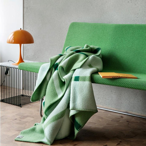 Røros Tweed - Knut Pledd Field Green - Norway Designs