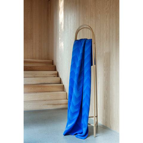 Røros Tweed Lynild Pledd Blue Throw - Norway Designs 