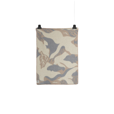 Fulg Og Fisk Babypledd Grå/ Beige fra Røros Tweed