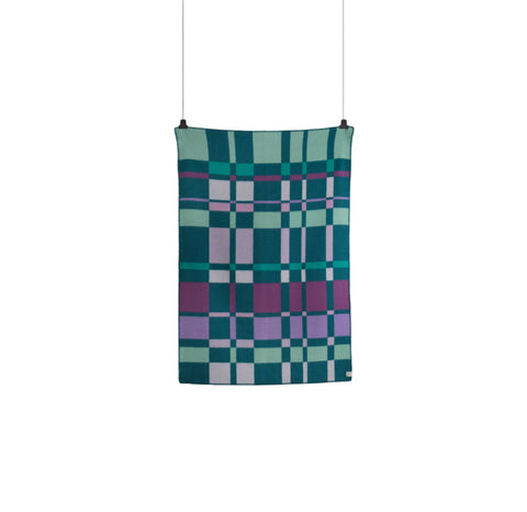 Røros Tweed City Pledd Aqua - Norway Designs