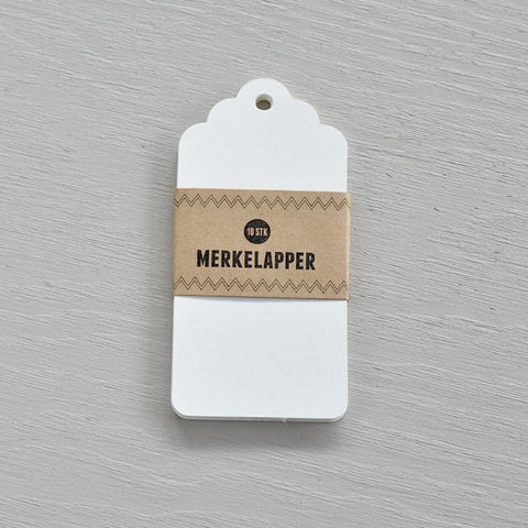 Stefan Papir - Merkelapper hvit - Norway designs