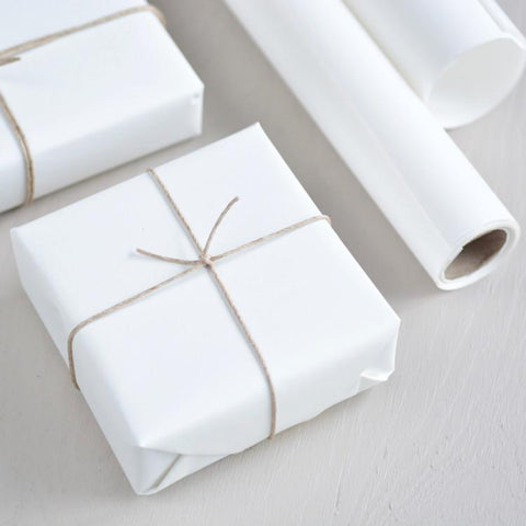 Stefan Papir - Matt - Gavepapir - Hvit - 5m - Norway Designs