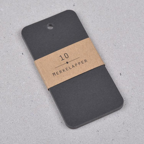 Stefan Papir Merkelapper MONO - 10stk Sort - Norway Designs