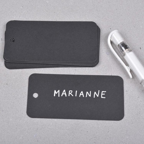 Stefan Papir Merkelapper MONO - 10stk Sort - Norway Designs