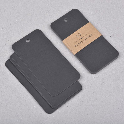 Stefan Papir Merkelapper MONO - 10stk Sort - Norway Designs