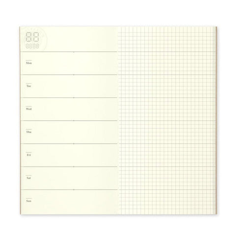 Traveler's Notebook - 019 Åpen Kalender (Uke + Notat) - Norway Designs