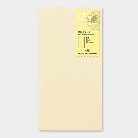 Traveler's Company Notabok 025.  MD Paper Cream Refill - Norway Designs