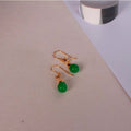 Vido Jewels - Madikeri Ørepynt Forgylt Sølv/Jade - Norway Designs