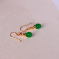 Vido Jewels - Madikeri Ørepynt Forgylt Sølv/Jade - Norway Designs