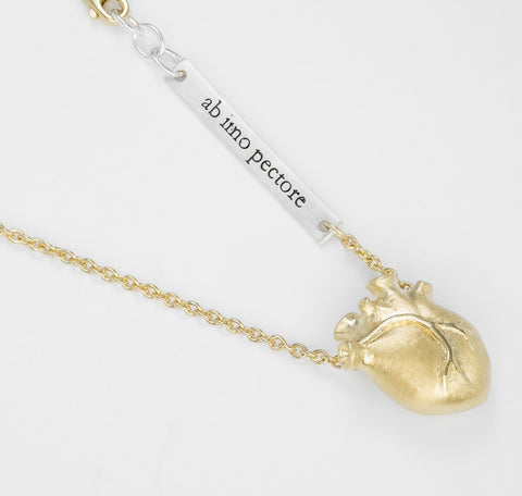 Bjørg Anatomic Heart Gold Medium 45cm Forgylt - Norway Designs