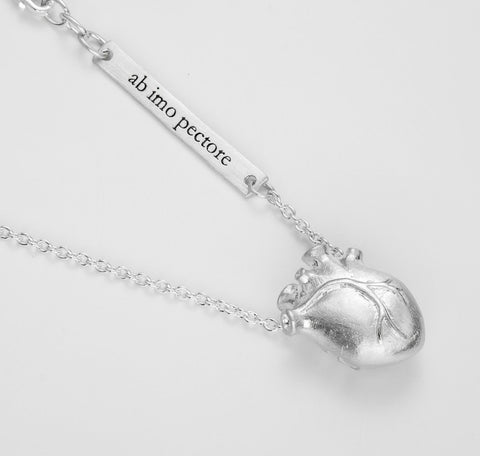 Bjørg Anatomic Heart Silver Medium 45cm Sølv - Norway Designs