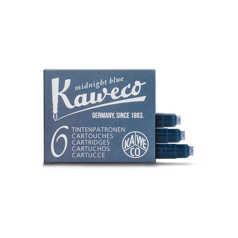 Kaweco - Blekkpatroner 6stk Midnight Blue - Norway Designs