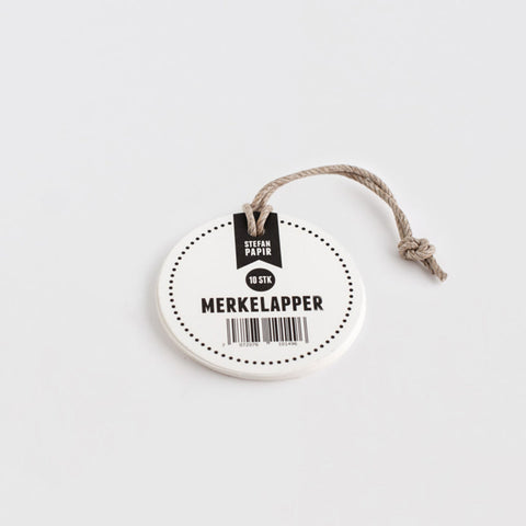 Stefan Papir Merkelapper Rund Hvit - Norway Designs