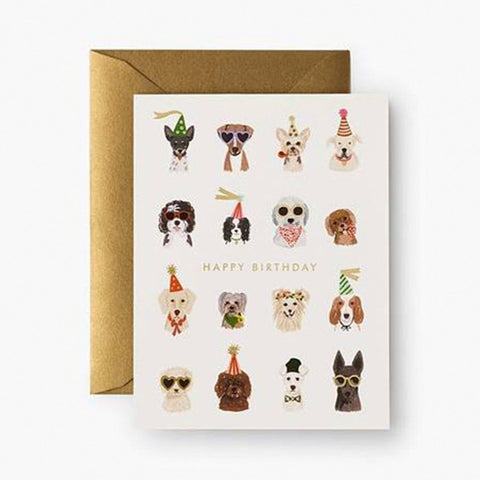 Rifle Paper Co. - Party Pups Kort - Norway Designs
