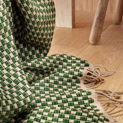 Røros Tweed - Isak Pledd Green Meadow - Norway Designs
