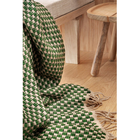 Røros Tweed - Isak Pledd Green Meadow - Norway Designs