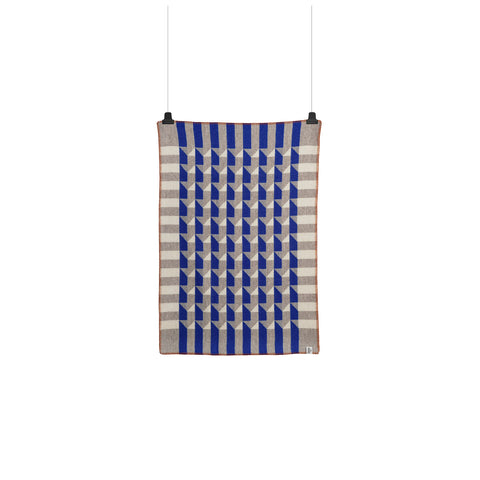 Røros Tweed - Kvam Mini Barnepledd Blå - Norway Designs