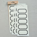 Stefan papir - Klistremerker etikett sort - Norway designs