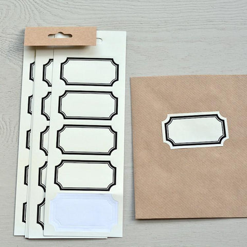 Stefan papir - Klistremerker etikett sort - Norway designs
