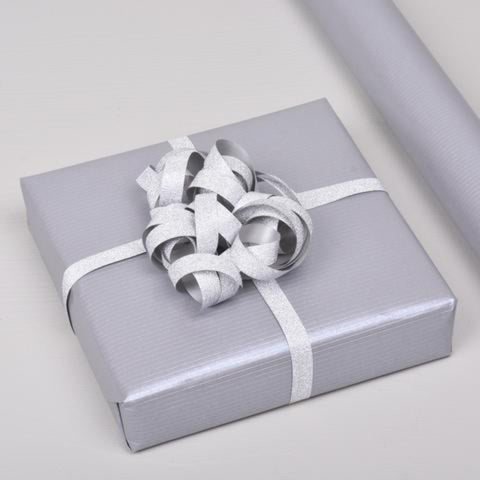 Stefan Papir - Gavepapir 0,57x5m Sølv - Norway Designs