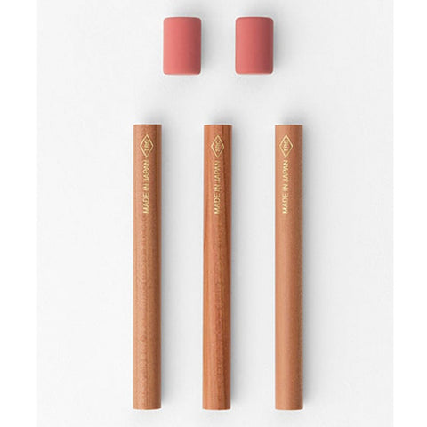 Traveler's Company - BRASS Blyant Refill (3 blyanter/2 viskelær) - Norway Designs