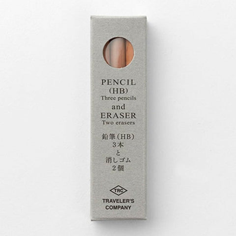 Traveler's Company - BRASS Blyant Refill (3 blyanter/2 viskelær) - Norway Designs