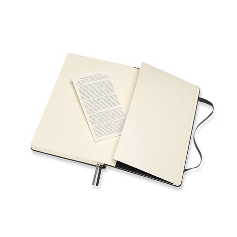 Classic Hardcover Notebook Lined L Black